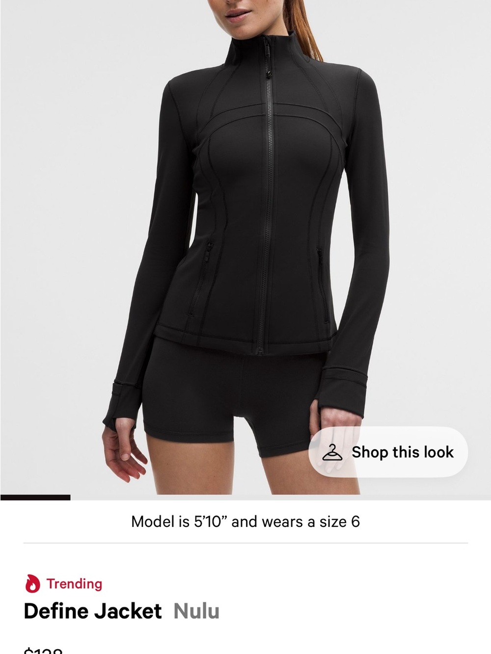 lululemon athletica Define Jacket in Black